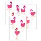 Simply Stylish Tropical Flamingos Cut-Outs, 36 Per Pack, 3 Packs